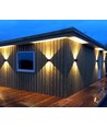 5W LED Wandleuchte - IP65 Außenbereich, weiß, quadratisch, verstellbarer Abstrahlwinkel, inkl. Leuchtmittel