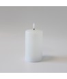 LED-Kerze 12,5cm, Schmelz-Optik, Flammeneffekt - Ø7,5cm