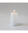LED-Kerze 12,5cm, Schmelz-Optik, Flammeneffekt - Ø7,5cm