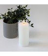 LED-Kerze 17,5cm, Schmelz-Optik, Flammeneffekt - Ø7,5cm
