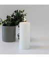 LED-Kerze 17,5cm, Schmelz-Optik, Flammeneffekt - Ø7,5cm