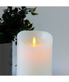 LED XL Kerze 17,5cm, Flammeneffekt, weiß - Ø10cm