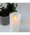 LED XL Kerze 22,5cm, Flammeneffekt, weiß - Ø10cm