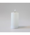 LED-Kerze 15cm, Schmelz-Optik, Flammeneffekt - Ø7,5cm