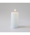LED-Kerze 15cm, Schmelz-Optik, Flammeneffekt - Ø7,5cm