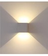 12W LED Wandleuchte - IP65 Außenbereich, grau, quadratisch, verstellbarer Abstrahlwinkel, inkl. Leuchtmittel