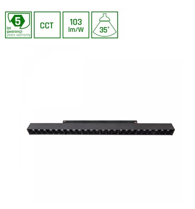 22W GRID L SYSTEM SHIFT Schienenspot für 48V - 102lm/W, CCT, RA90, 48V, 5 Jahre Garantie