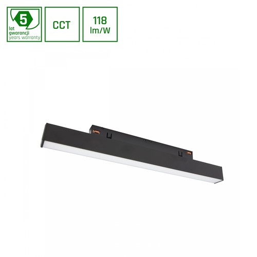 8W SYSTEM SHIFT LINE S Schienenspot, 48V - CCT, 123lm/W, 48V DC, CLICK & SHIFT System