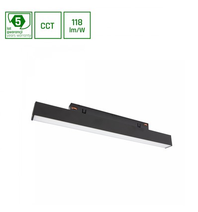 8W SYSTEM SHIFT LINE S Schienenspot, 48V - CCT, 123lm/W, 48V DC, CLICK & SHIFT System