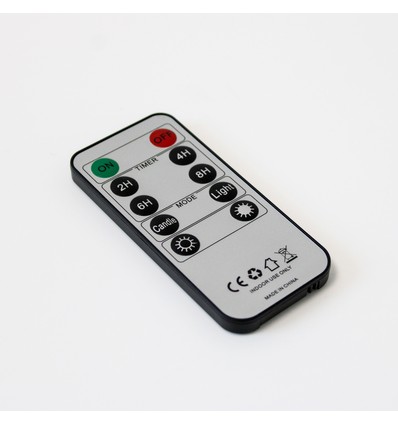 Fernbedienung für LED-Kerzen - 10 Tasten, Timer, Dimmer, Ein/Aus