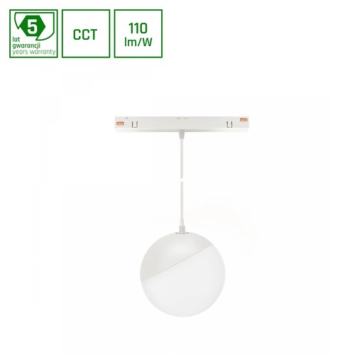 5W Ø10cm 48V Schienenspot für Magnetschiene - CCT, 85cm hoch, schwarz, 48V DC