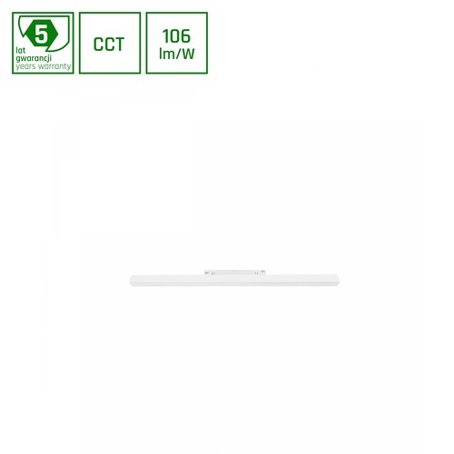 60cm 17W SYSTEM SHIFT CCT Schienenspot für 48V - 1800lm, RA90, IP20, weiß, 48V DC