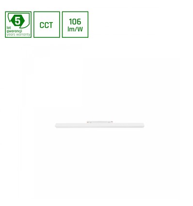 60cm 17W SYSTEM SHIFT CCT Schienenspot für 48V - 1800lm, RA90, IP20, weiß, 48V DC