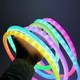 5m RGBIC Neon Flex Schlauch - USB, geflochtenes Seil, Bluetooth App, Fernbedienung, Komplettset