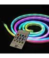 2,5m RGBIC Neon Flex Komplett-Set - USB, Bluetooth App, Fernbedienung, inkl. Montage, 7x15 Neonflex
