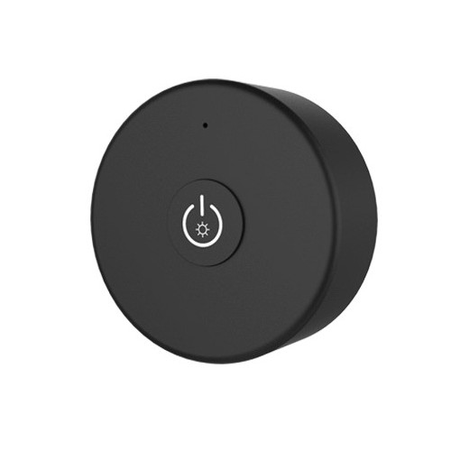 LEDlife rWave schwarze runde Mini-Fernbedienung - 1 Zone, inkl. Magnethalter