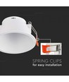 MR16/GU10 Downlight blendfrei - Exkl. Leuchtmittel, weiß, Lochausschnitt: Ø8,3 cm, Maße: Ø9,3 cm