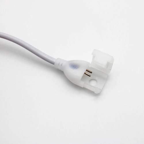 Stecker für 8x16 CLIP-ON 24V Neon Flex LED - Inkl. Endkappe, IP67, 24V