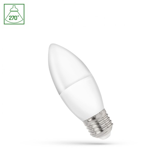 E27 1W LED Tropfenlampe - Kerzenform, sehr sparsam