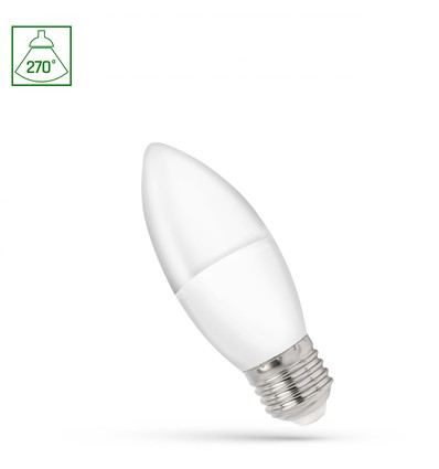 E27 1W LED Kerzenlampe - C37, 230V