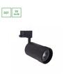20W PAVA BASIC 3-Phasen-Schienenstrahler - Einstellbare CCT, 111lm/W, 20-45°, schwarz