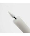 3er-Pack weiße LED Stabkerzen, Flammen-Effekt - Ø2,2cm, Höhe: 24,5cm, inkl. Fernbedienung, Timer, Batterie