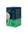 E27 4W 3-Stufen dimmbare LED Tropfenlampe - G45, Filament, Klarglas