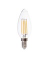 E14 4W 3-Stufen dimmbare LED-Kerzenlampe - Filament, warmweiß