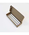 3er-Pack weiße LED Stabkerzen, Flammen-Effekt - Ø2,2cm, Höhe: 24,5cm, inkl. Fernbedienung, Timer
