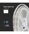 5m 7,2W/m spritzwassergeschützter LED-Streifen - 12V DC, IP65, 120 LEDs pro Meter