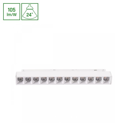 12W SHIFT System Spot, 48V - 22cm, warmweiß, DC
