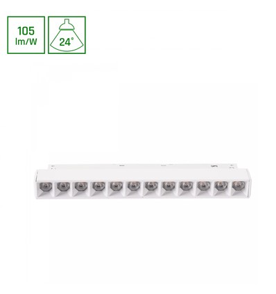 12W SHIFT System Spot, 48V - 22cm, warmweiß, DC