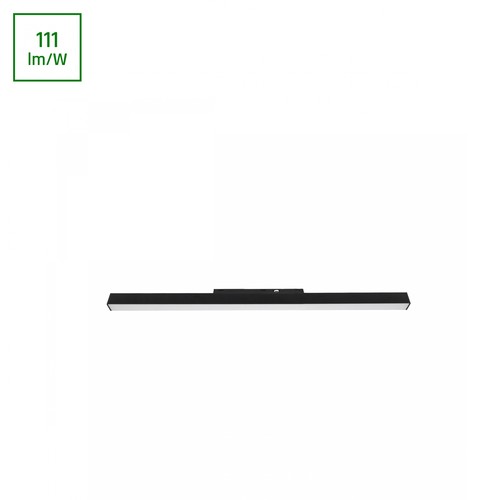 20W SYSTEM SHIFT BASIC LINE Schienenspot, 48V - 2220lm, 60cm, 2700K, IP20, schwarz, 100 Grad Abstrahlwinkel