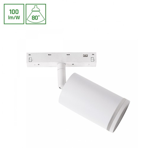 7W SHIFT BASIC Schienenspot - 100lm/W, NW, High CRI, 55x100x160 mm