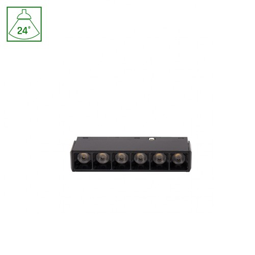 SHIFT Basic - Gitter XS Lineares Leuchtmittel, 110mm, 6W, 2700K, Schwarz
