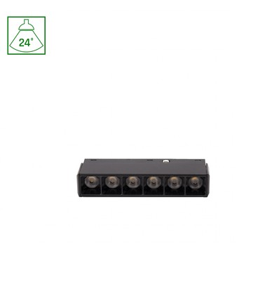 SHIFT Basic - Gitter XS Lineares Leuchtmittel, 110mm, 6W, 2700K, Schwarz