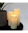 9er-Set LED-Außenkerzen, Fernbedienung, Ø5,5cm - Batterie, Timer