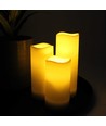 9er-Set LED-Außenkerzen, Fernbedienung, Ø5,5cm - Batterie, Timer