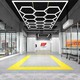 591W RA95 Hexagon LED 14 Felder + Rahmen Komplettset - Inklusive Stromanschluss