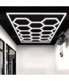 591W RA95 Hexagon LED 14 Felder + Rahmen Komplettset - Inklusive Stromanschluss