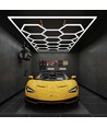 591W RA95 Hexagon LED 14 Felder + Rahmen Komplettset - Inklusive Stromanschluss