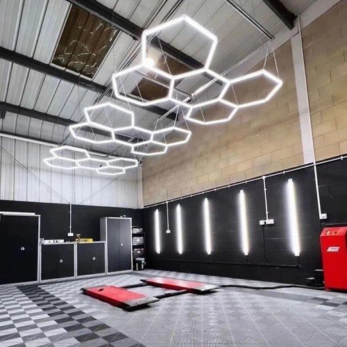 168W RA95 Hexagon LED 5 Felder Komplettset - Inkl. Stromanschluss