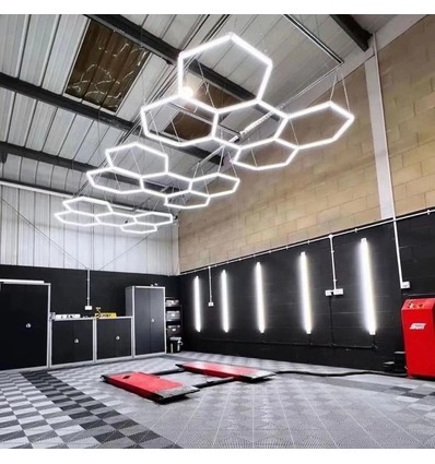 168W RA95 Hexagon LED 5 Felder Komplettset - Inkl. Stromanschluss