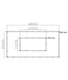 288W RA95 Lichtgitter LED 2 Rahmen Komplettset Hexagon - Inkl. Stromanschluss