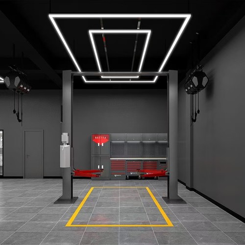 288W RA95 Lichtgitter LED 2 Rahmen Komplettset Hexagon - Inkl. Stromanschluss