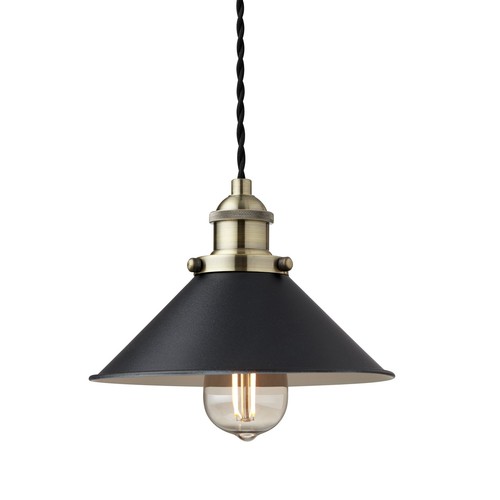 NEKSØ Pendelleuchte E27 in Messing/Schwarz - Nielsen Light