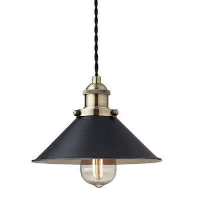 NEKSØ Pendelleuchte E27 in Messing/Schwarz - Nielsen Light