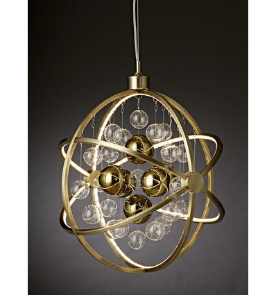 Galaxy Pendelleuchte 20W Dimmbar in Antik Messing - Nielsen Light