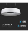 20W dimmbarer LED-Kronleuchter - Weiß, weiches Licht, warmweiß