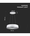 20W dimmbarer LED-Kronleuchter - Weiß, weiches Licht, warmweiß